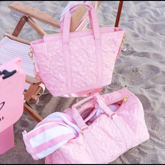 Stoney Clover Lane Pink Puffy Over the Rainbow Mini Tote - Picture 1 of 3